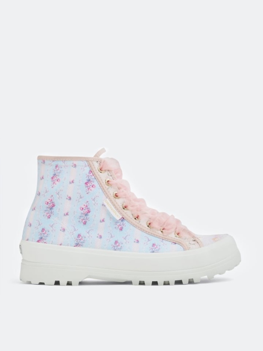 LOVESHACKFANCY x SUPERGA 2341 Sneakers Floral High Top Size 39